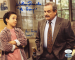 Ben Savage & William Daniels Dual Signed Cory/Mr. Feeny Boy Meets World 8x10 JSA