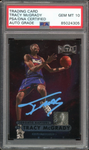 1997 Metal Universe #36 Tracy McGrady RC Rookie On Card PSA/DNA Auto GEM MINT 10