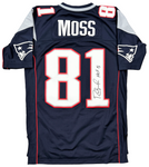 Randy Moss Patriots Signed HOF 18 Mitchell & Ness Legacy Throwback Jersey BAS