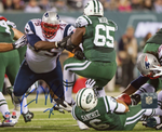 Vince Wilfork New England Patriots Signed Butt Fumble Jets 8x10 Patriots Alumni