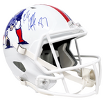 Rob Gronkowski New England Patriots Signed Throwback Replica Helmet JSA