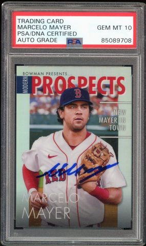 Marcelo Mayer Boston Red Sox Autographed Fanatics Authentic White