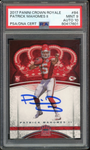 2017 Panini Crown Royale #84 Patrick Mahomes RC Rookie PSA 9/10 Auto MINT