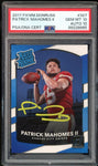 2017 Panini Donruss Rated Rookie Patrick Mahomes RC PSA 10/10 Auto GEM MINT Pop1