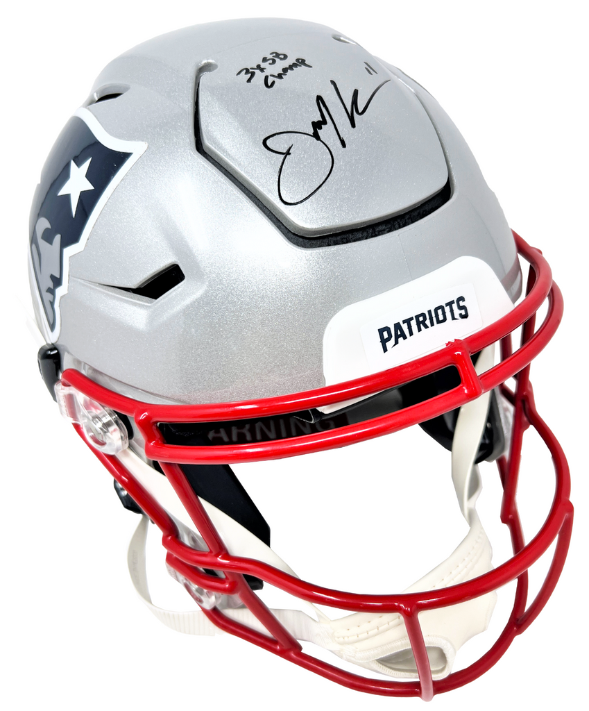 Julian Edelman Patriots Signed 3x SB Champ Insc Authentic SpeedFlex He – Diamond Legends Online Julian Edelman Patriots Signed 3x SB Champ Insc Authentic SpeedFlex He – Diamond Legends Online