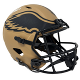 Jalen Hurts Philadelphia Eagles Signed Salute to Service Replica Helmet BAS