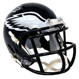 Jalen Hurts Philadelphia Eagles Signed Riddell Black Alternate Mini Helmet BAS