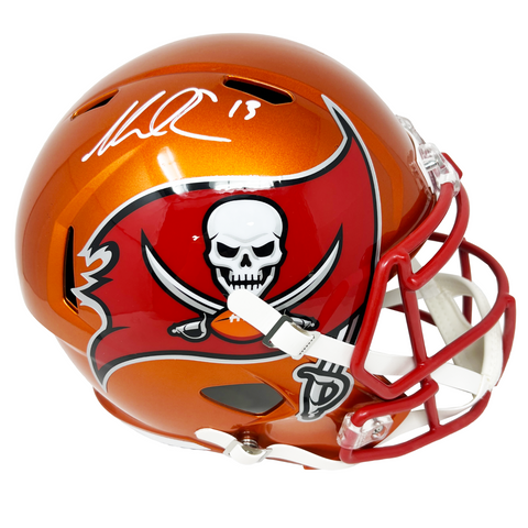 Mike Evans Tampa Bay Buccaneers Signed Riddell Flash Replica Helmet BAS Beckett