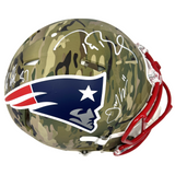 Tom Brady Gronkowski Edelman Patriots Signed Camo Authentic Helmet Fanatics JSA