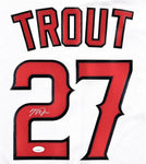 Mike Trout Los Angeles Angels Signed Authentic Nike White Jersey JSA LOA