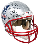 Tom Brady & Alumni Signed Patriots Hall of Fame Authentic Helmet Fanatics/JSA