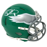 Jalen Hurts Philadelphia Eagles Signed Kelly Green Alternate Mini Helmet BAS