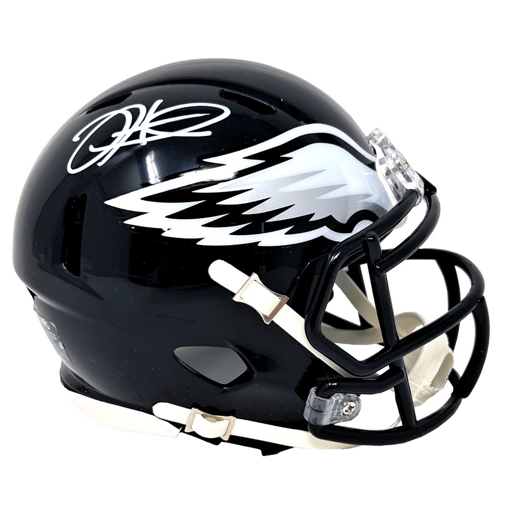 Jalen Hurts Philadelphia Eagles Signed Riddell Black Alternate Mini He –  Diamond Legends Online