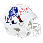 Randy Moss New England Patriots Signed Riddell Throwback Authentic Helmet BAS