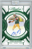 2023 Flawless Performances #FP-ARO Aaron Rodgers Auto Encased Emerald /50