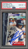 1994 Super Nintendo Ken Griffey Jr. #_KEGR On Card PSA/DNA Auto GEM MINT 10