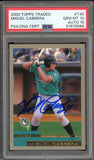 2000 Topps Traded T40 Miguel Cabrera RC Marlins On Card PSA 10/10 Auto GEM MINT