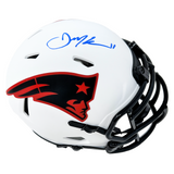 Julian Edelman New England Patriots Signed Riddell Lunar Mini Helmet JSA