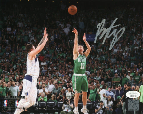 Payton Pritchard Boston Celtics Signed NBA Finals Half Court Shot 8x10 JSA