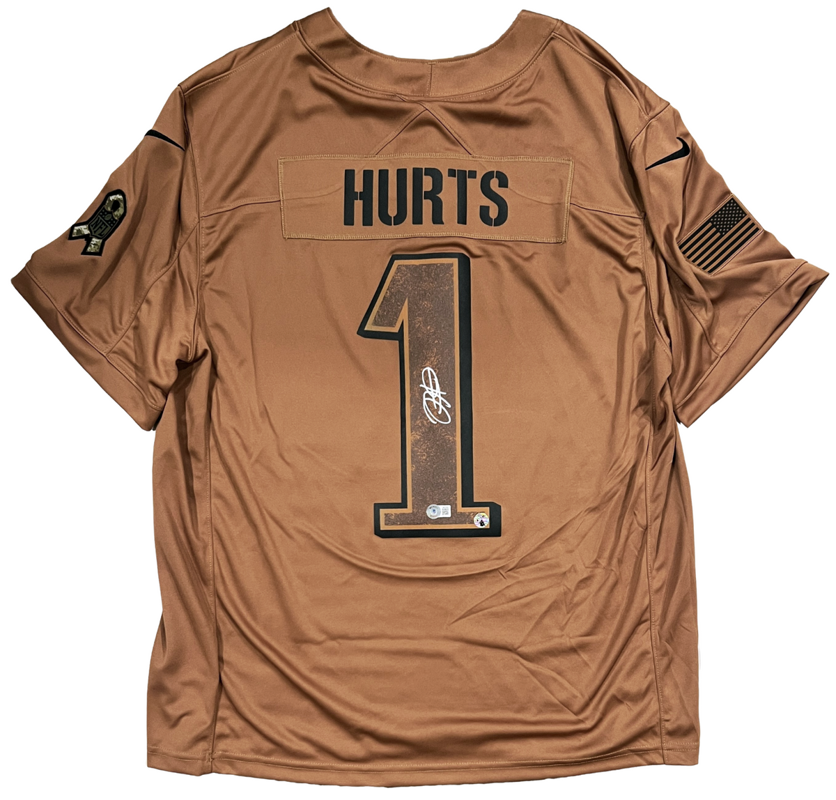 Nike Philadelphia Eagles No2 Jalen Hurts Olive Youth Stitched NFL Limited 2017 Salute To Service Jersey