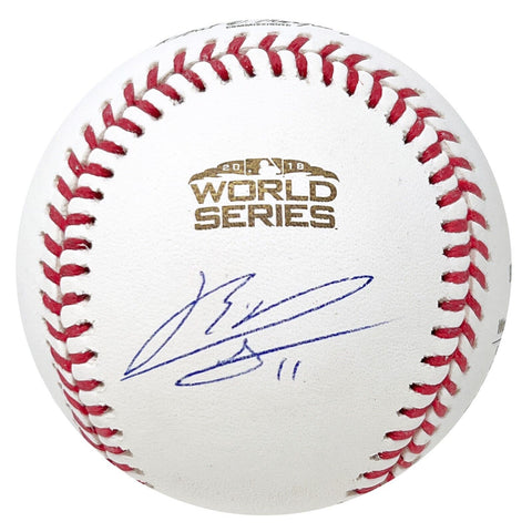 Rafael Devers Boston Red Sox Signed Official 2018 World Series Baseball JSA