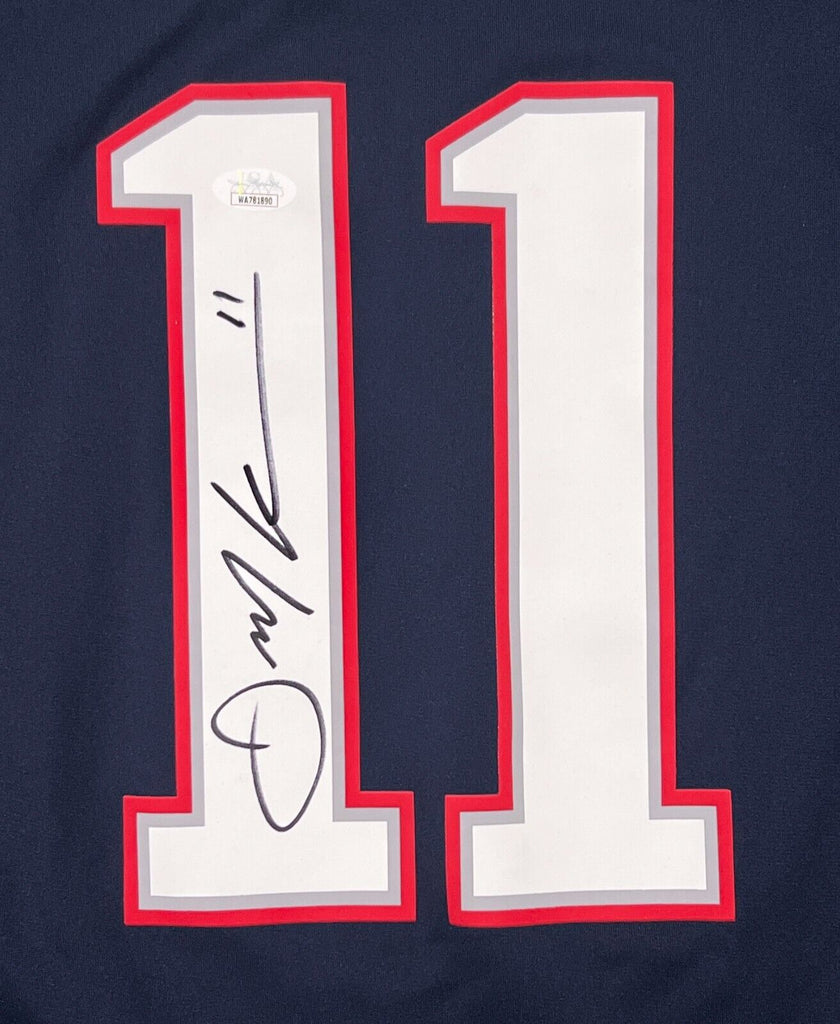 Julian Edelman New England Patriots Autographed Nike White Game Jersey