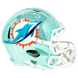 Dan Marino Miami Dolphins Signed Riddell Chrome Replica Helmet JSA