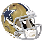 Troy Aikman Dallas Cowboys Signed Riddell Camo Mini Helmet BAS Beckett