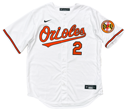 Gunnar Henderson Baltimore Orioles Signed Authentic Nike White Home Je Diamond Legends Online