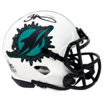 Tyreek Hill Miami Dolphins Signed Riddell Lunar Mini Helmet BAS Beckett