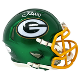 Jordan Love Green Bay Packers Signed Riddell Flash Mini Helmet JSA