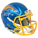 Justin Herbert Los Angeles Chargers Signed Riddell Flash Mini Helmet BAS Beckett