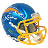 Justin Herbert Los Angeles Chargers Signed Riddell Flash Mini Helmet BAS Beckett