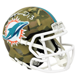Dan Marino Miami Dolphins Signed Riddell Camo Mini Helmet BAS Beckett
