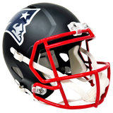 Julian Edelman New England Patriots Signed Riddell Flat Black Replica Helmet JSA