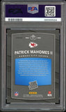 2017 Donruss Optic Holo Rated Rookie Patrick Mahomes RC On Card PSA 9/10 Auto