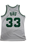 Larry Bird Boston Celtics Signed Authentic Mitchell & Ness White Jersey Holo COA