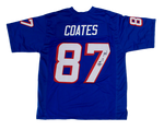 Ben Coates New England Patriots Signed Autographed Blue Throwback Jersey Alumni