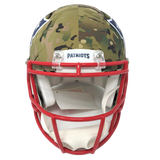 Mac Jones New England Patriots Signed Full Size Speed Authentic Camo Helmet BAS