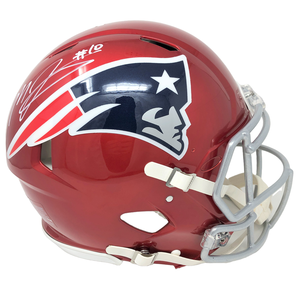 Mac Jones New England Patriots Signed Authentic Flash Helmet BSA Becke –  Diamond Legends Online