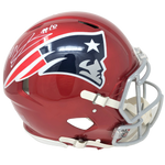 Mac Jones New England Patriots Signed Authentic Flash Helmet BSA Beckett