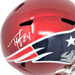 Ty Law New England Patriots Signed Flash Replica Speed Helmet Patriots Alum