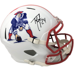 Ty Law New England Patriots Signed Throwback Replica Helmet Patriots Alum