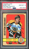 1972 Topps #100 Bobby Orr Boston Bruins PSA/DNA Auto Grade GEM MINT 10