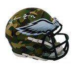 Zach Ertz Philadelphia Eagles Signed Authentic Riddell Camo Mini Helmet JSA
