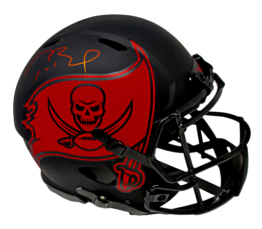 Tom Brady Autograph Helmet Authentic Eclipse Black