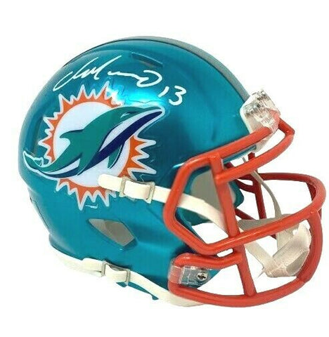 Dan Marino Miami Dolphins Signed Riddell Flash Mini Helmet BAS Witness