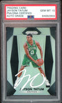 2017 Panini Prizm Silver #16 Jayson Tatum RC On Card PSA/DNA Auto GEM MINT 10