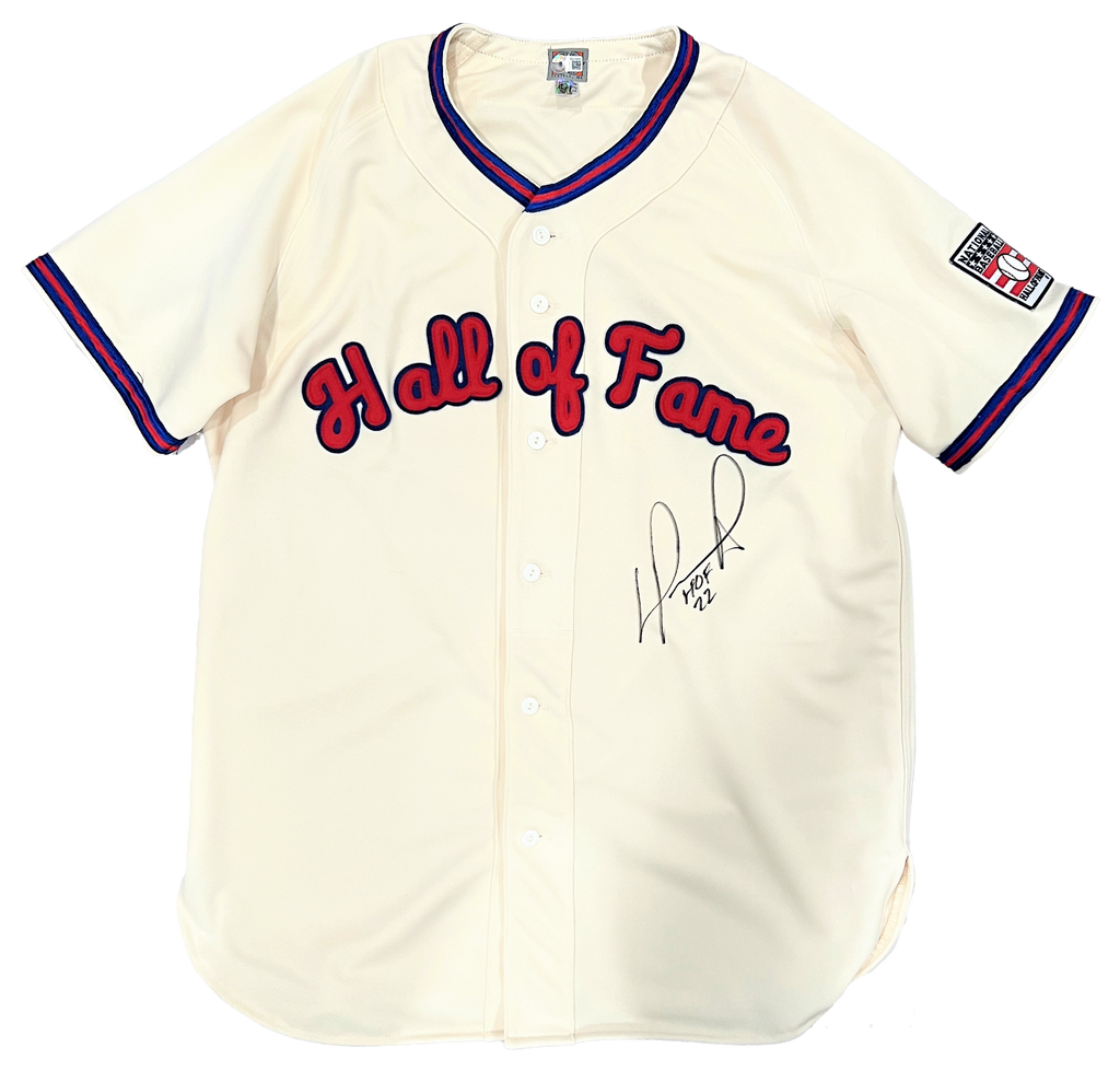 David Ortiz Red Sox Signed HOF 22 Ins Authentic Baseball Hall of Fame Jersey BAS