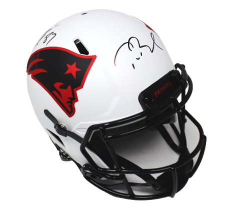 Tom Brady/Rob Gronkowski Patriots Signed Lunar Speed Authentic Helmet Fanatics